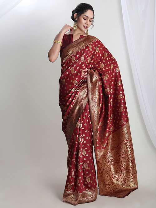 women self design banarasi saree with blouse - 21978331 - Standard Image - 0