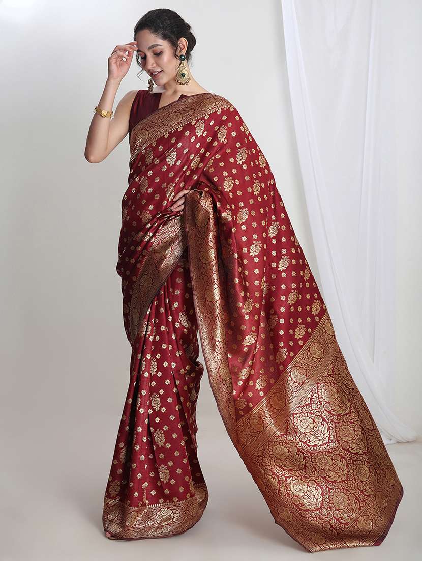women self design banarasi saree with blouse - 21978331 - Standard Image - 1