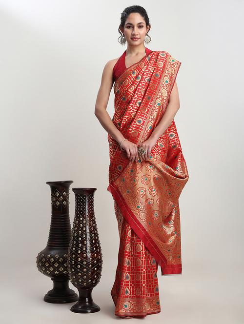 women self design banarasi saree with blouse - 21978334 -  Standard Image - 0