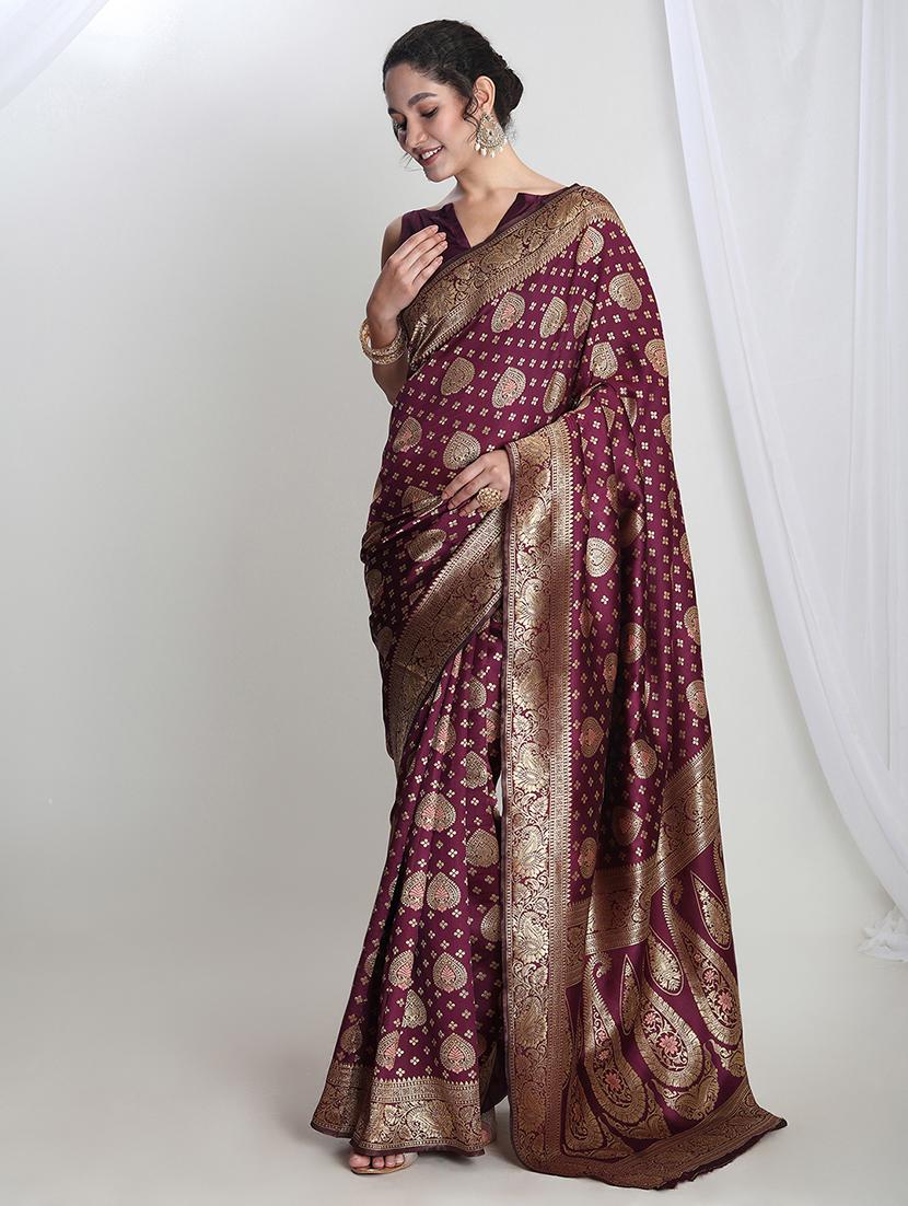 women self design banarasi saree with blouse - 21978342 - Standard Image - 1