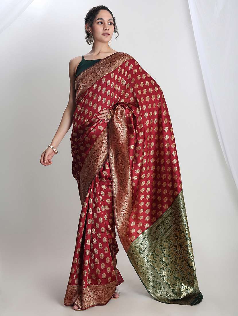 women self design banarasi saree with blouse - 21978343 - Standard Image - 1