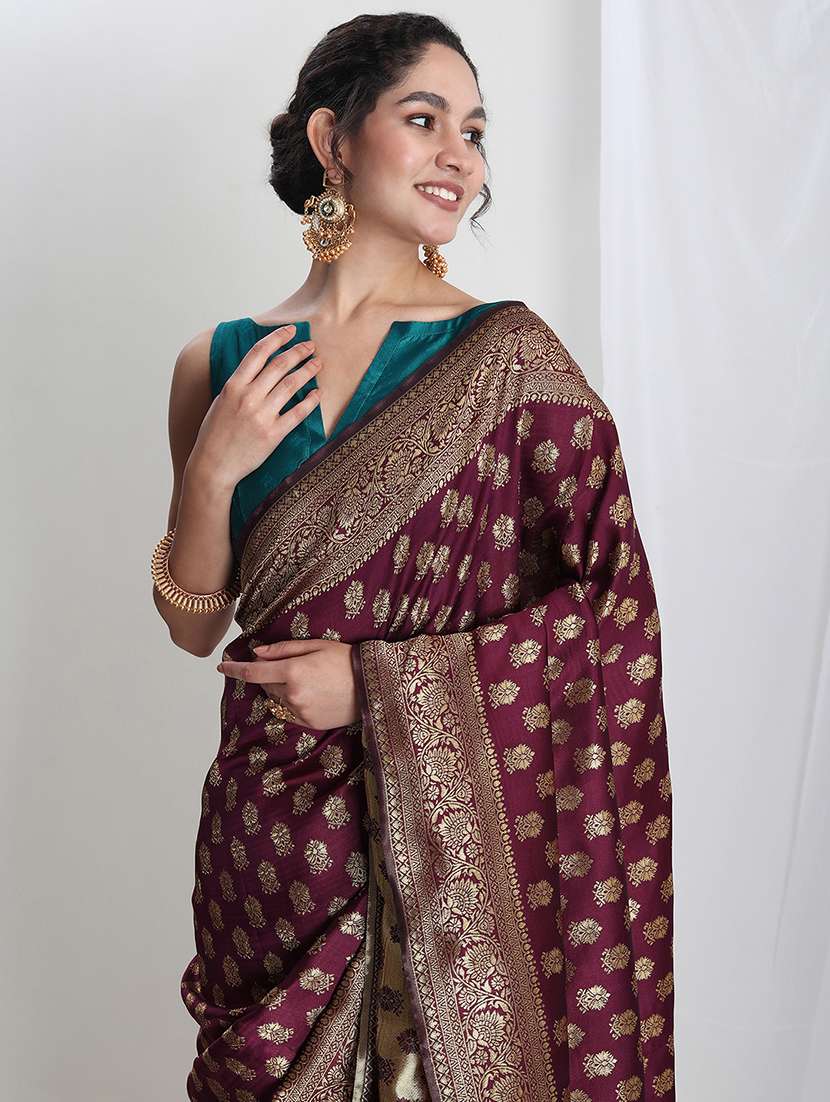 women self design banarasi saree with blouse - 21978345 - Standard Image - 1