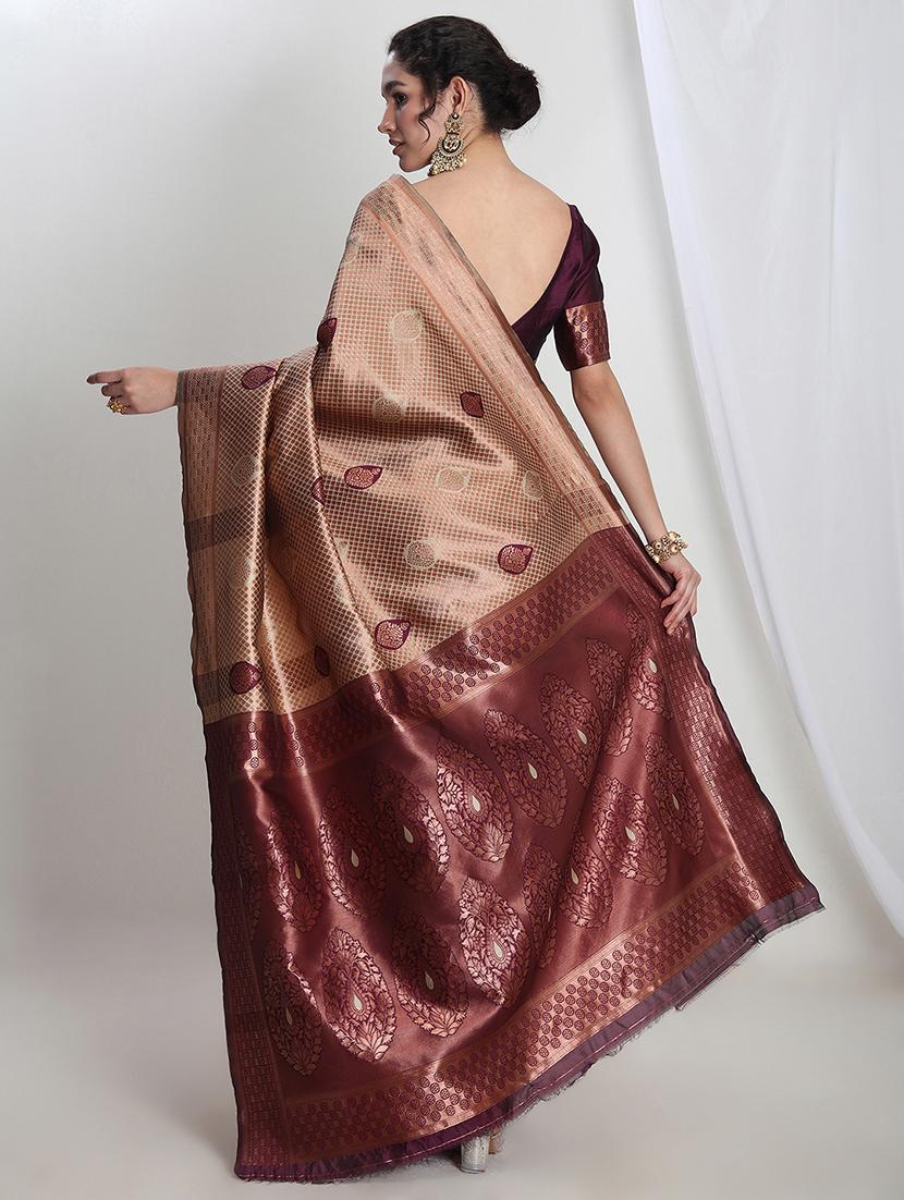 women self design banarasi saree with blouse - 21978346 -  Standard Image - 1