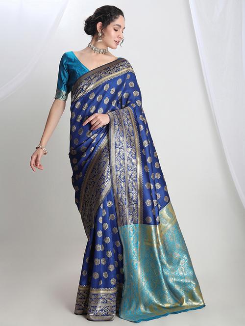 women self design banarasi saree with blouse - 21978347 - Standard Image - 0