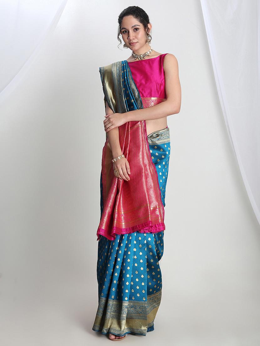 women self design banarasi saree with blouse - 21978350 -  Standard Image - 1