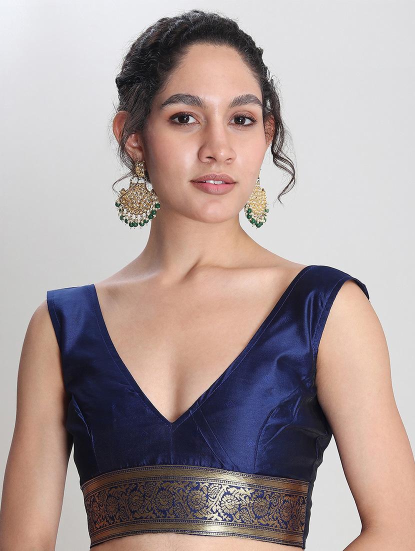 women self design banarasi saree with blouse - 21978351 - Standard Image - 4