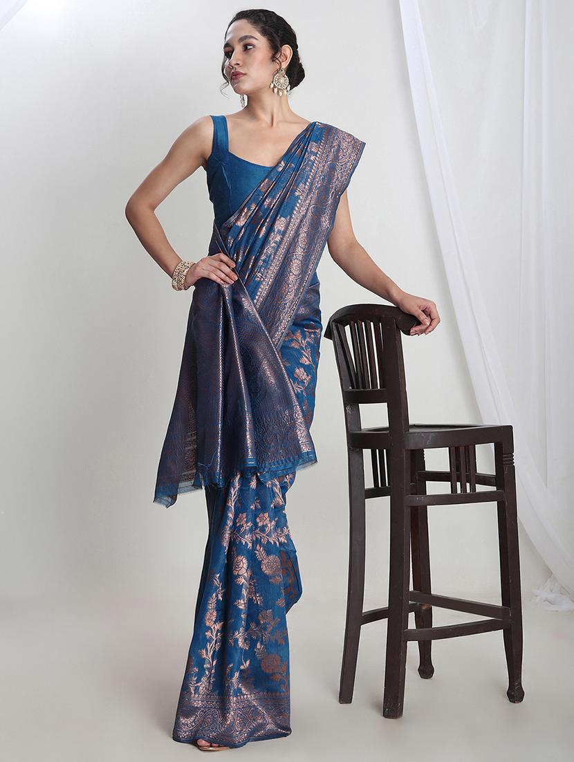 women self design banarasi saree with blouse - 21978365 - Standard Image - 1