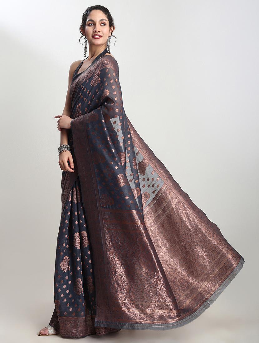women self design banarasi saree with blouse - 21978366 -  Standard Image - 1