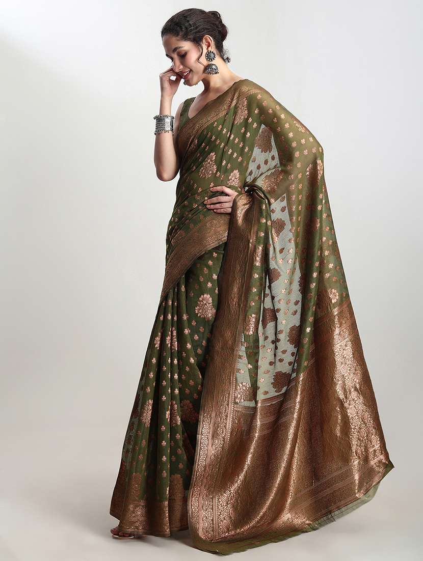 women self design banarasi saree with blouse - 21978367 -  Standard Image - 1