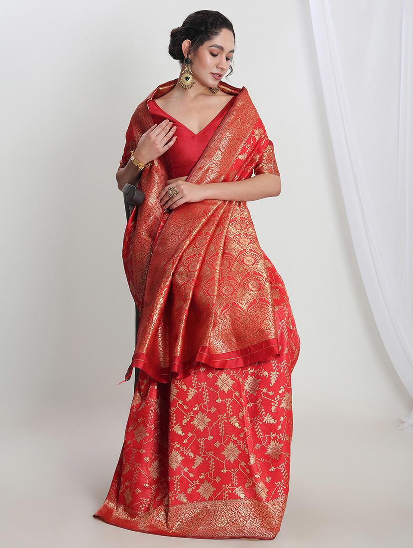 women self design banarasi saree with blouse - 21978370 -  Standard Image - 1
