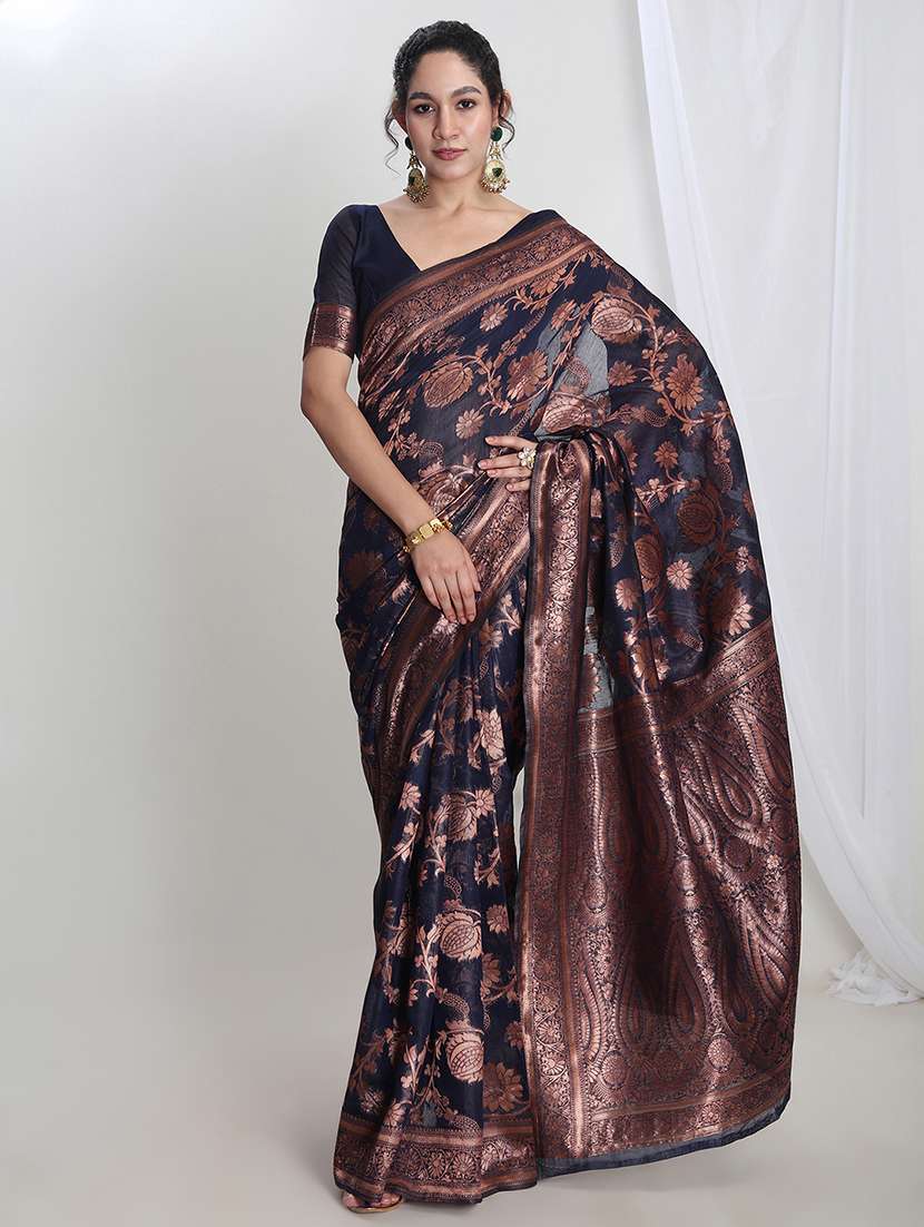 women self design banarasi saree with blouse - 21978382 -  Standard Image - 1