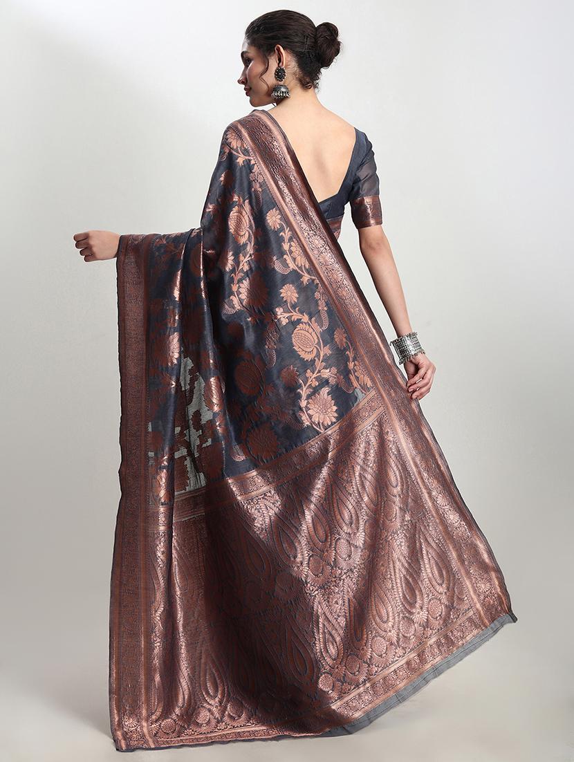 women self design banarasi saree with blouse - 21978385 -  Standard Image - 1
