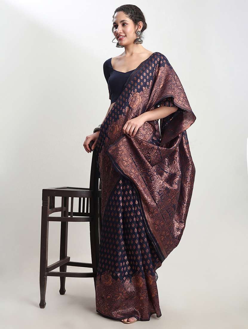 women self design banarasi saree with blouse - 21978386 -  Standard Image - 1