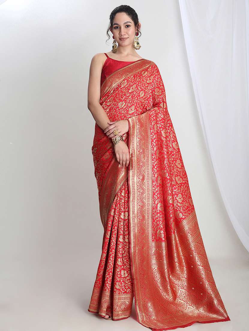women self design banarasi saree with blouse - 21978395 -  Standard Image - 1