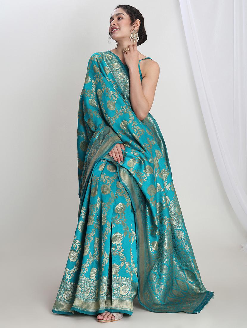 women self design banarasi saree with blouse - 21978403 -  Standard Image - 1