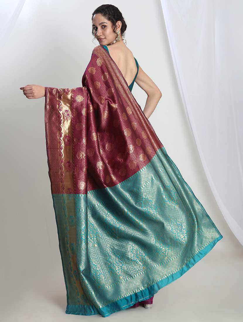 women self design banarasi saree with blouse - 21978409 - Standard Image - 1