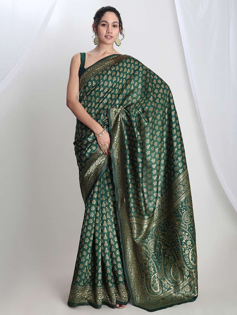 women self design banarasi saree with blouse - 21978412 -  Zoom Image - 0