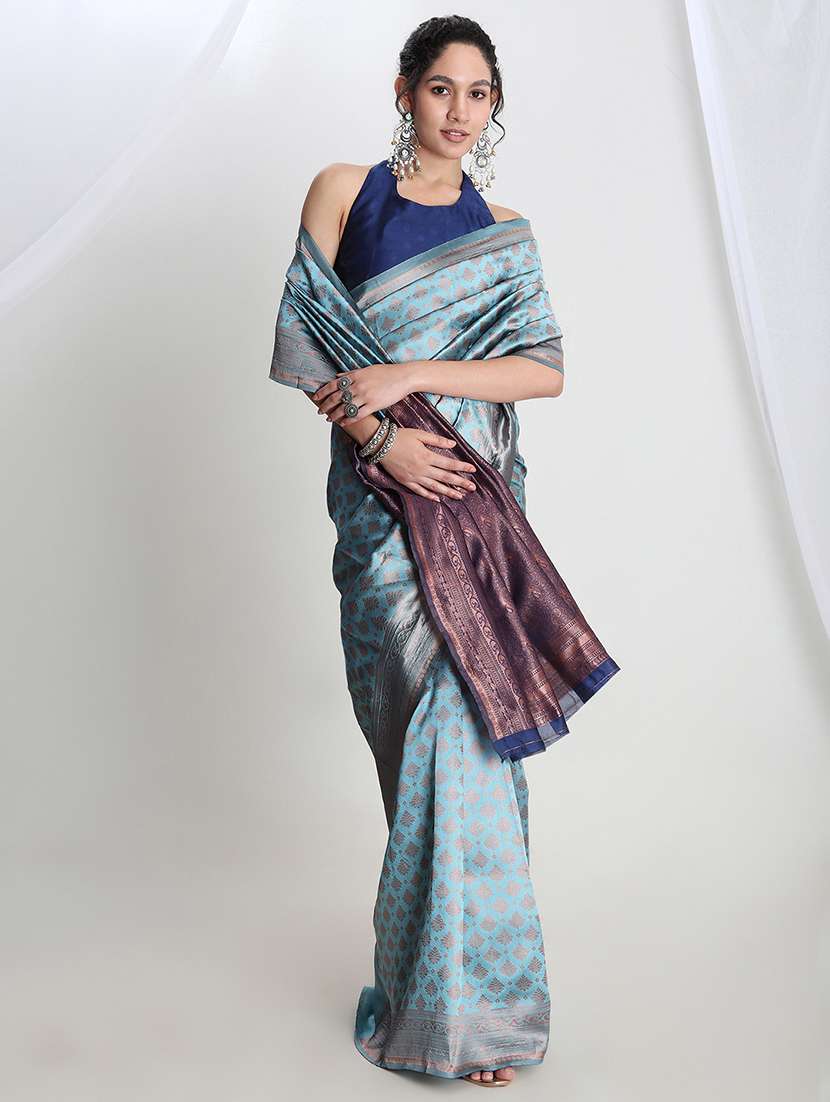 women self design banarasi saree with blouse - 21978419 -  Standard Image - 1