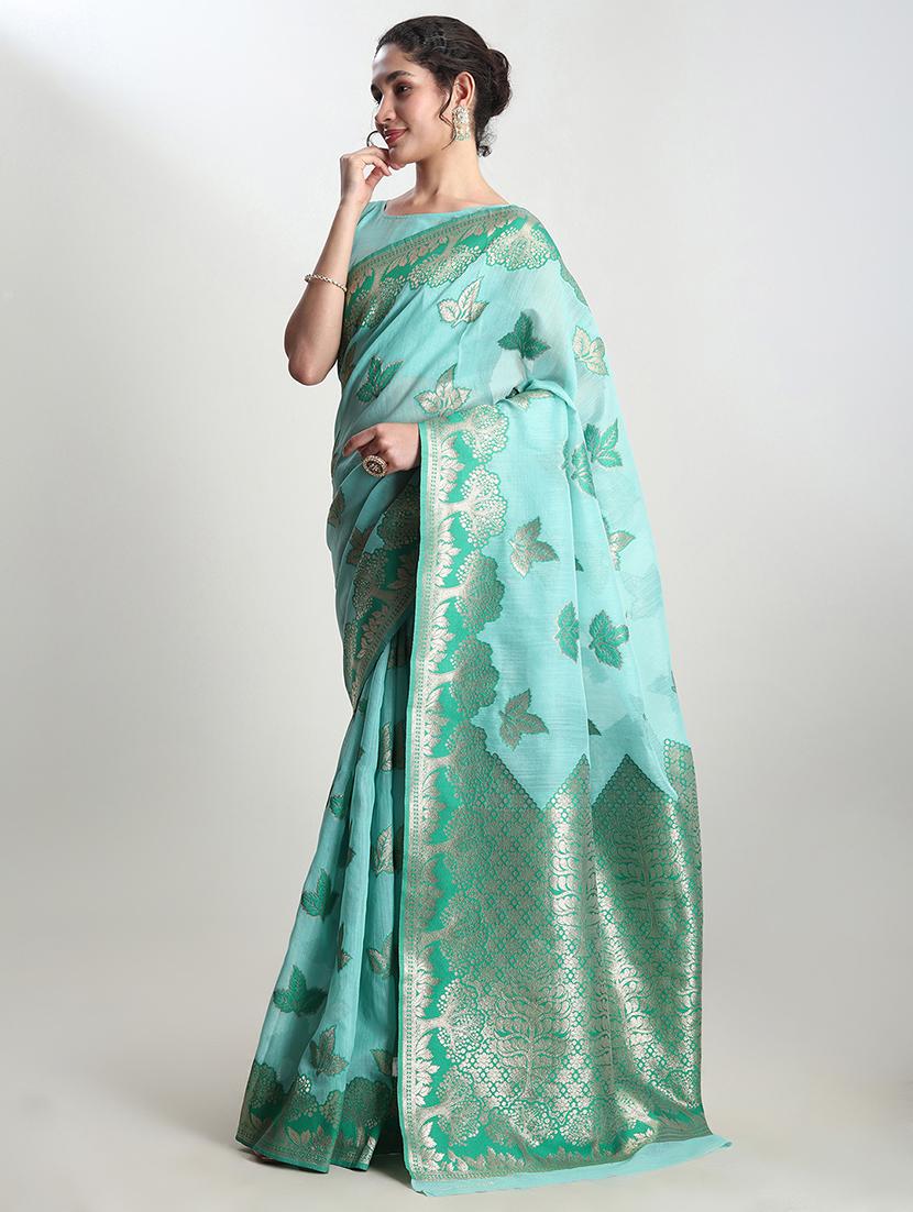 women self design banarasi saree with blouse - 21978425 - Standard Image - 1