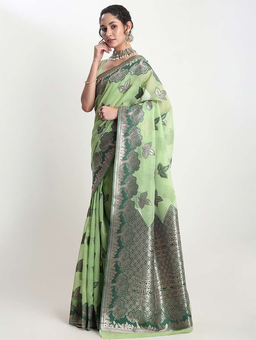 women self design banarasi saree with blouse - 21978426 - Standard Image - 1