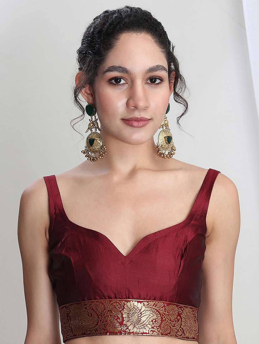 women self design banarasi saree with blouse - 21978429 -  Standard Image - 4