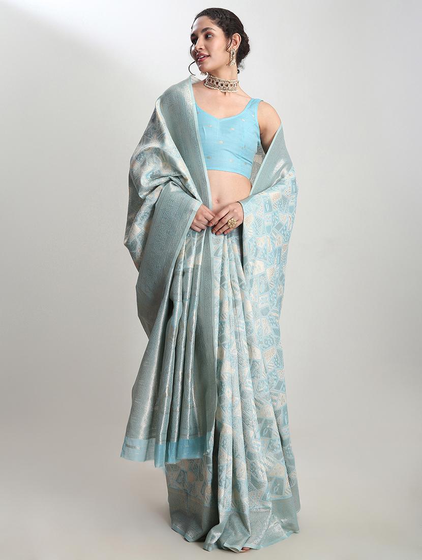 women self design banarasi saree with blouse - 21978435 - Standard Image - 1
