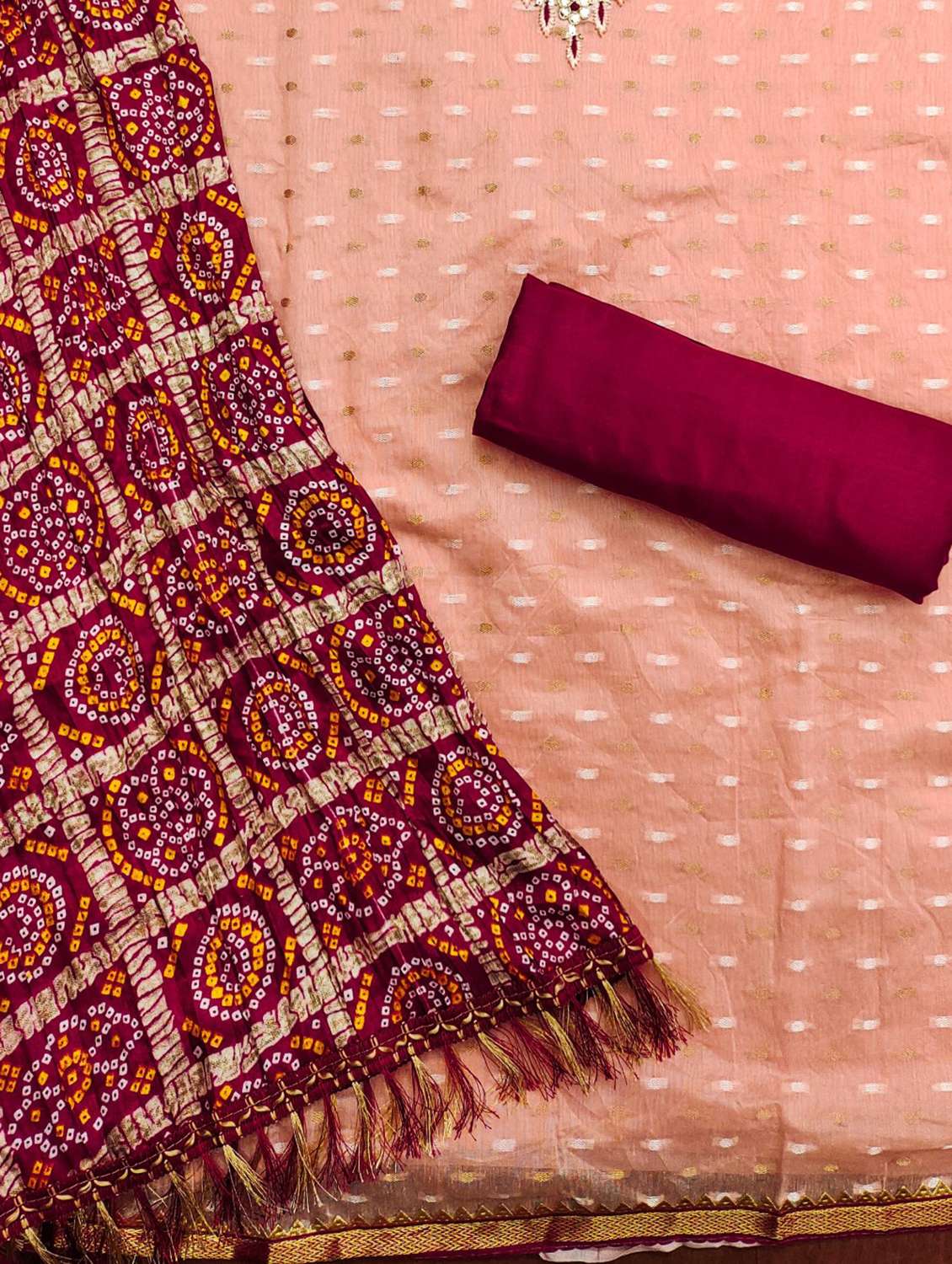 women self design embroidered unstitched suit set - 21978545 -  Standard Image - 1