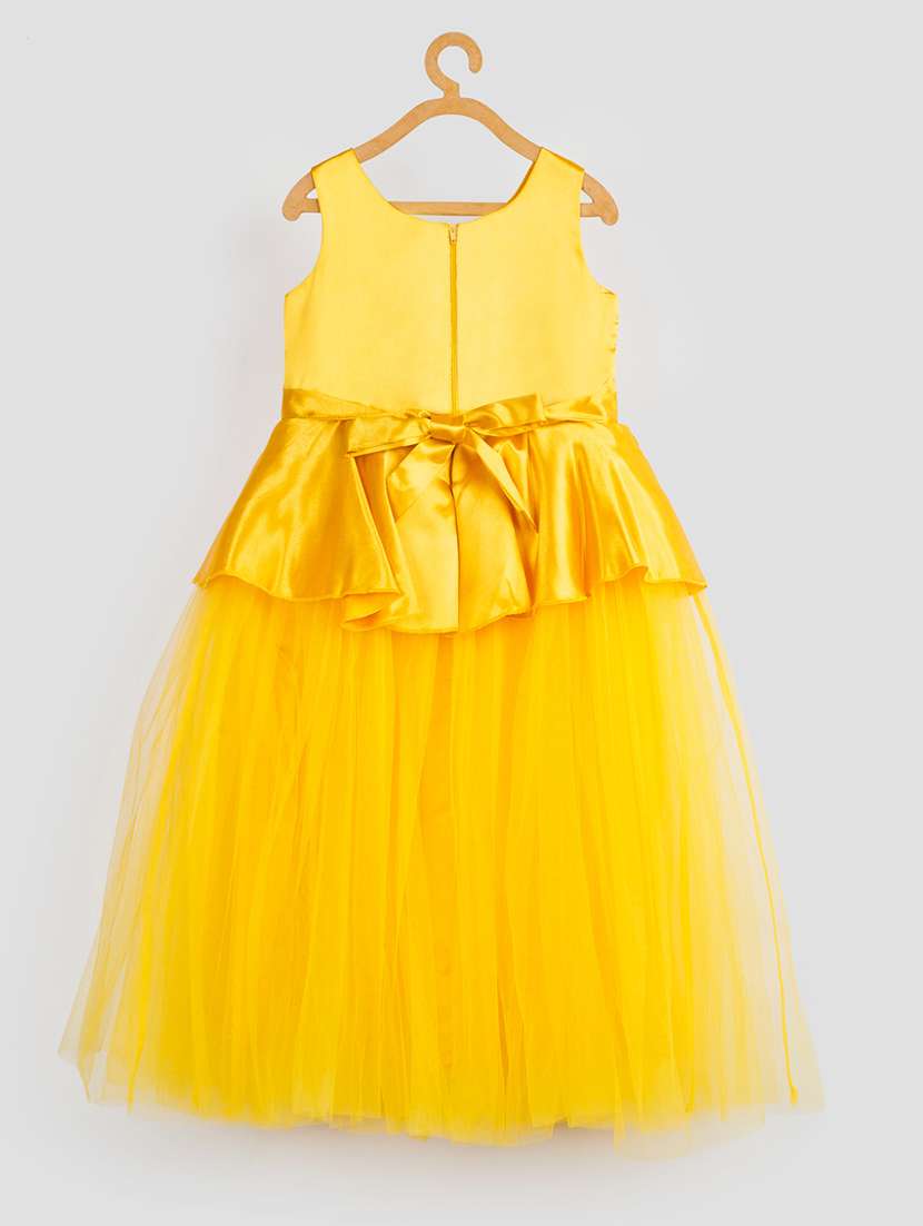 girls self designed sleeveless party gown - 21978611 -  Standard Image - 1