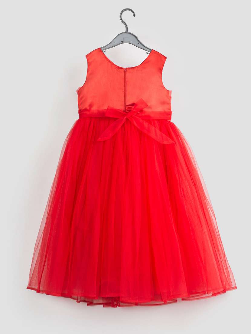 girls self designed sleeveless party gown - 21978613 -  Standard Image - 1
