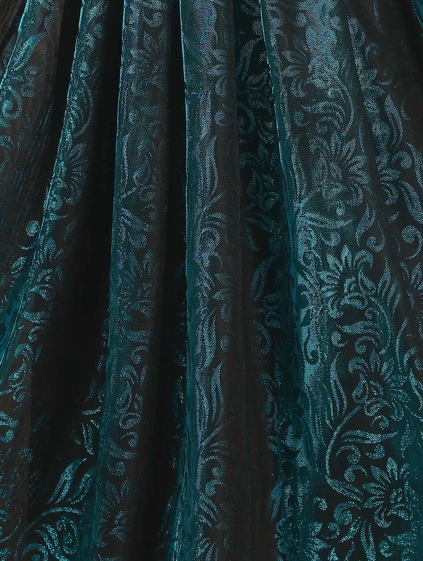 women floral sequenced work semi stitched flared gown - 21978615 -  Standard Image - 4