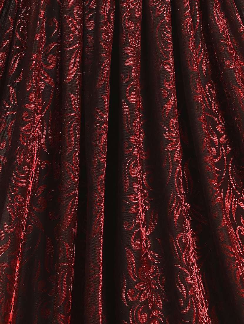 women floral sequenced work semi stitched flared gown - 21978616 -  Standard Image - 4