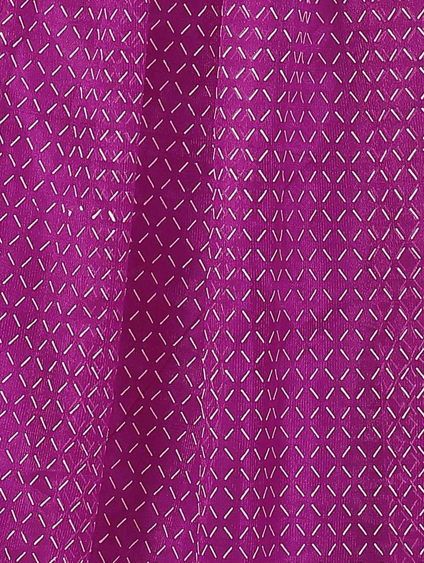 women checkered semi stitched fit & flare gown - 21978662 -  Standard Image - 4