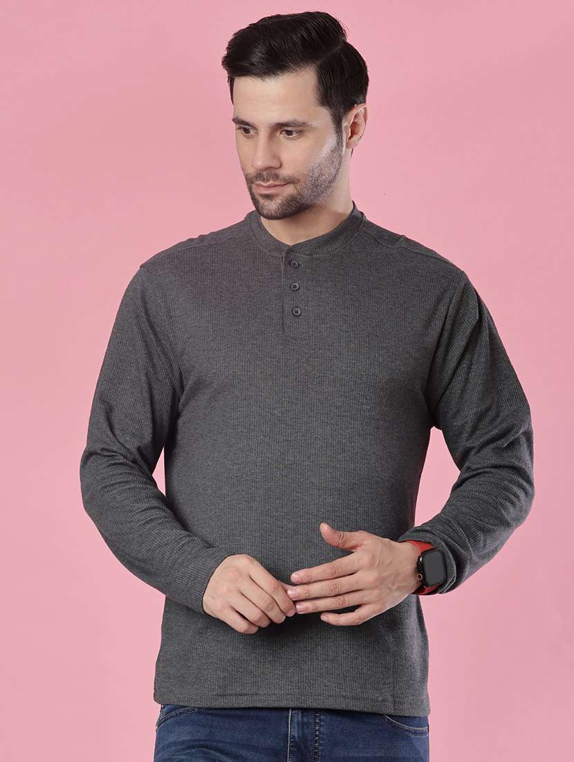 men solid long sleeve regular fit t-shirt - 21978954 -  Standard Image - 1