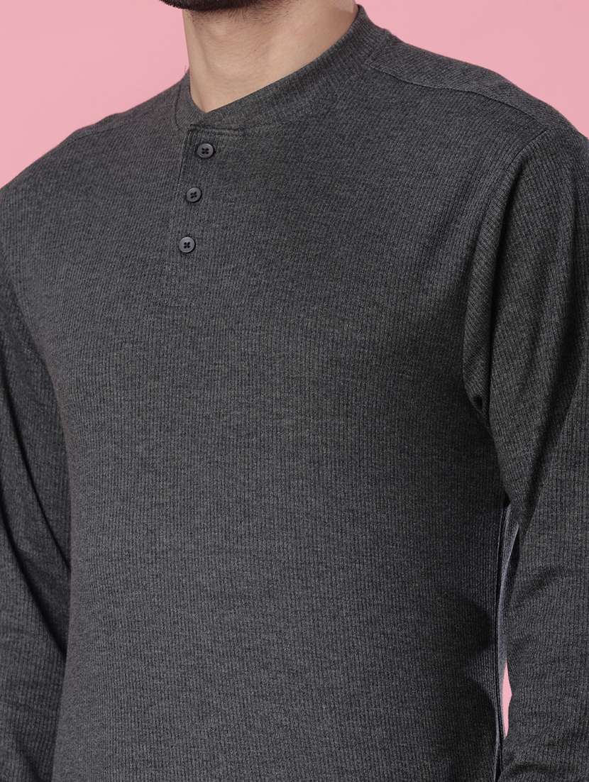 men solid long sleeve regular fit t-shirt - 21978954 -  Standard Image - 4