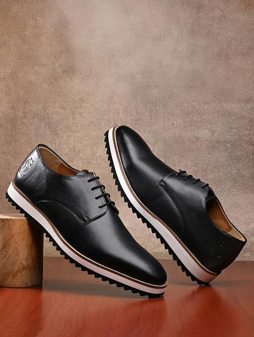 men black lace-up derby - 21979008 -  Standard Image - 0