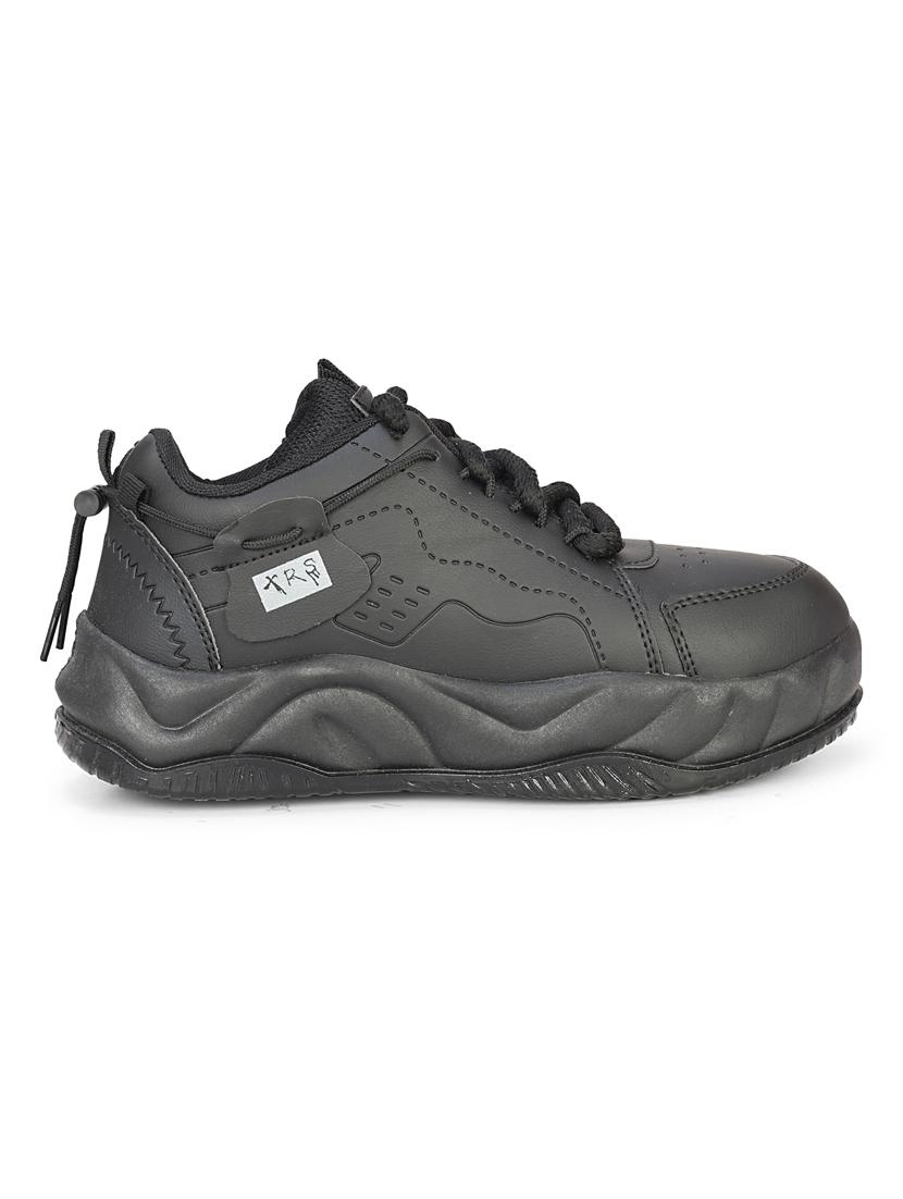 men black lace up casual shoes - 21979060 - Standard Image - 1