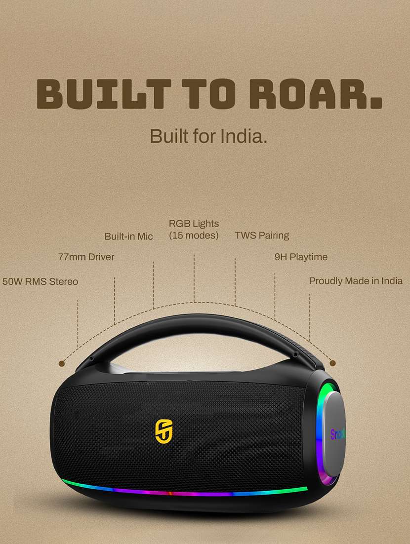 snapup groove z pro portable bluetooth speaker (raging black) - 21979314 -  Standard Image - 4