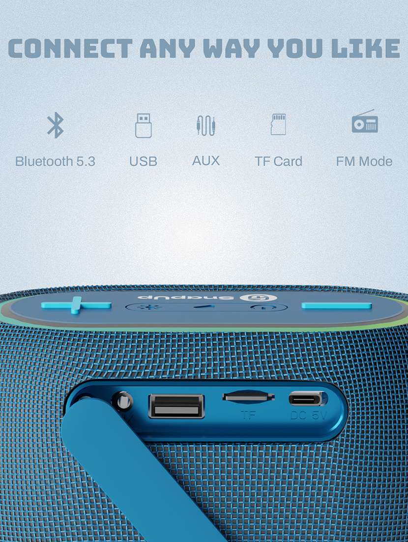 snapup groove vibe portable bluetooth speaker (vibing blue) - 21979316 -  Standard Image - 1