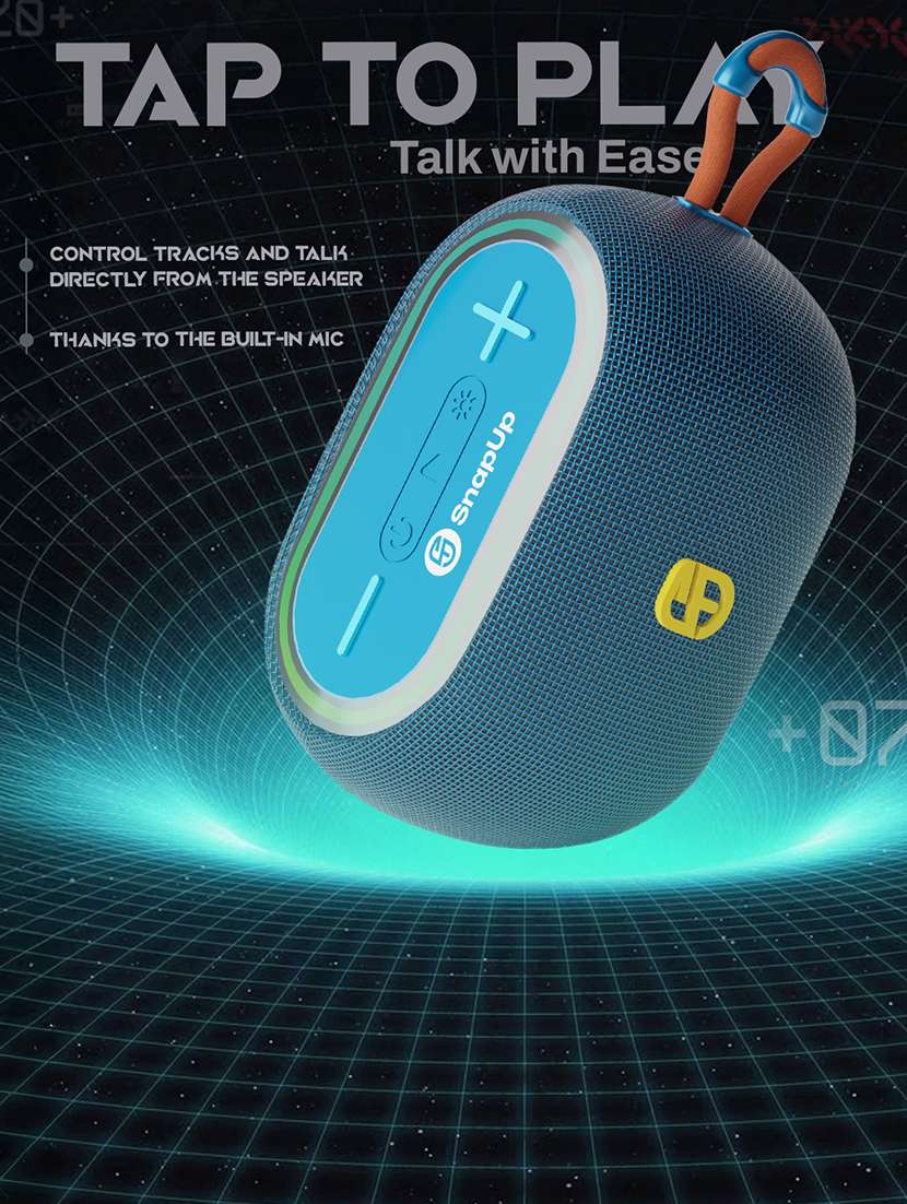 snapup groove vibe portable bluetooth speaker (vibing blue) - 21979316 -  Standard Image - 4