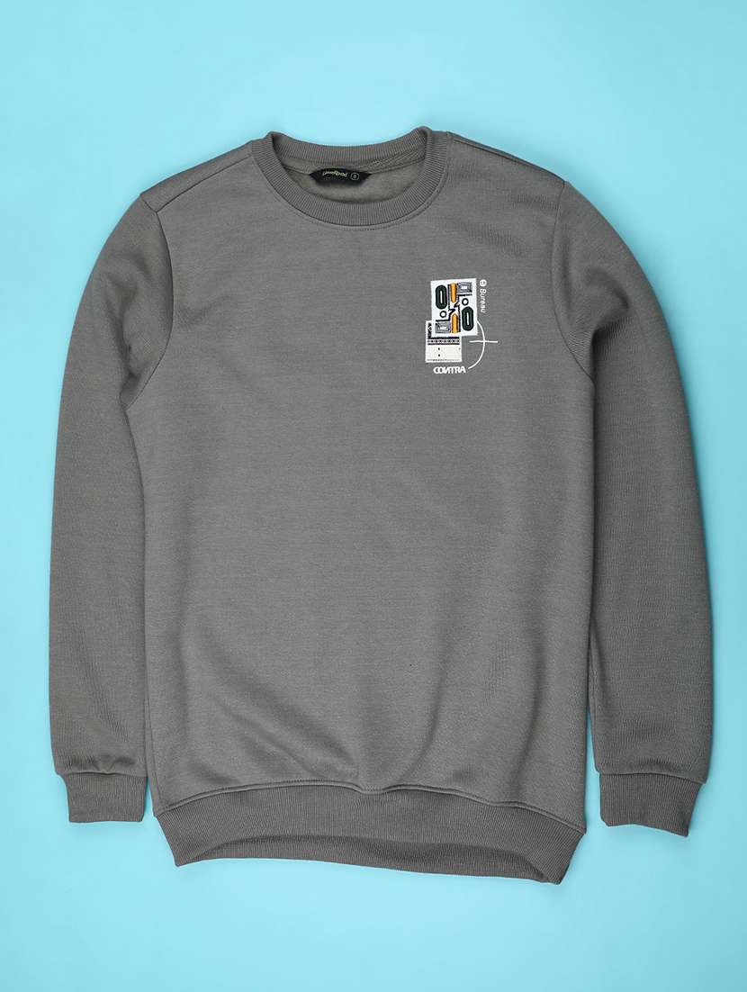 men printed long sleeve sweatshirt - 21979438 -  Standard Image - 1