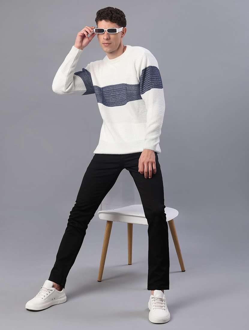 men self design long sleeve regular fit pullover  - 21979448 -  Standard Image - 4