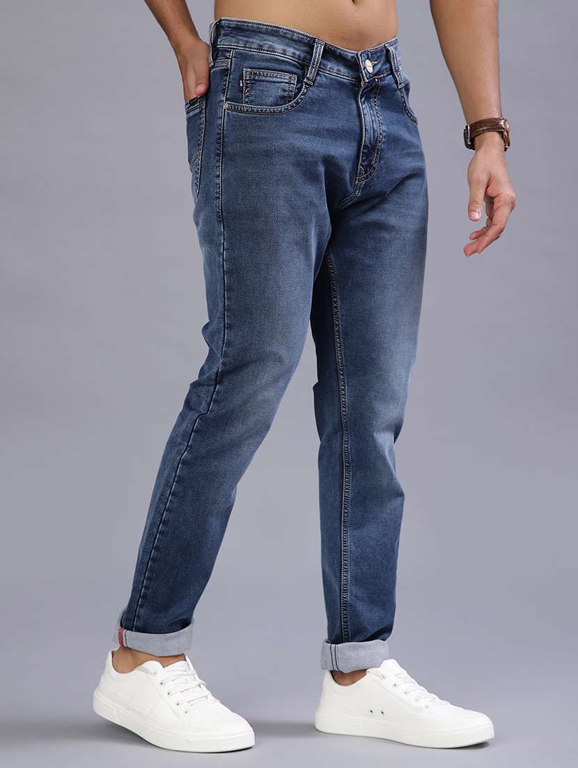 men washed mid rise full length jeans - 21979449 -  Standard Image - 1
