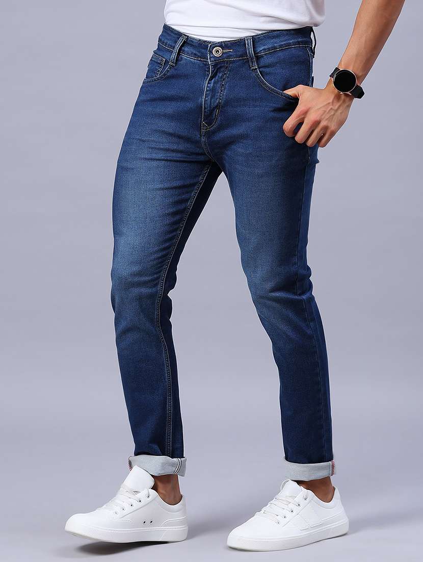 blue cotton jeans - 21979451 -  Standard Image - 1