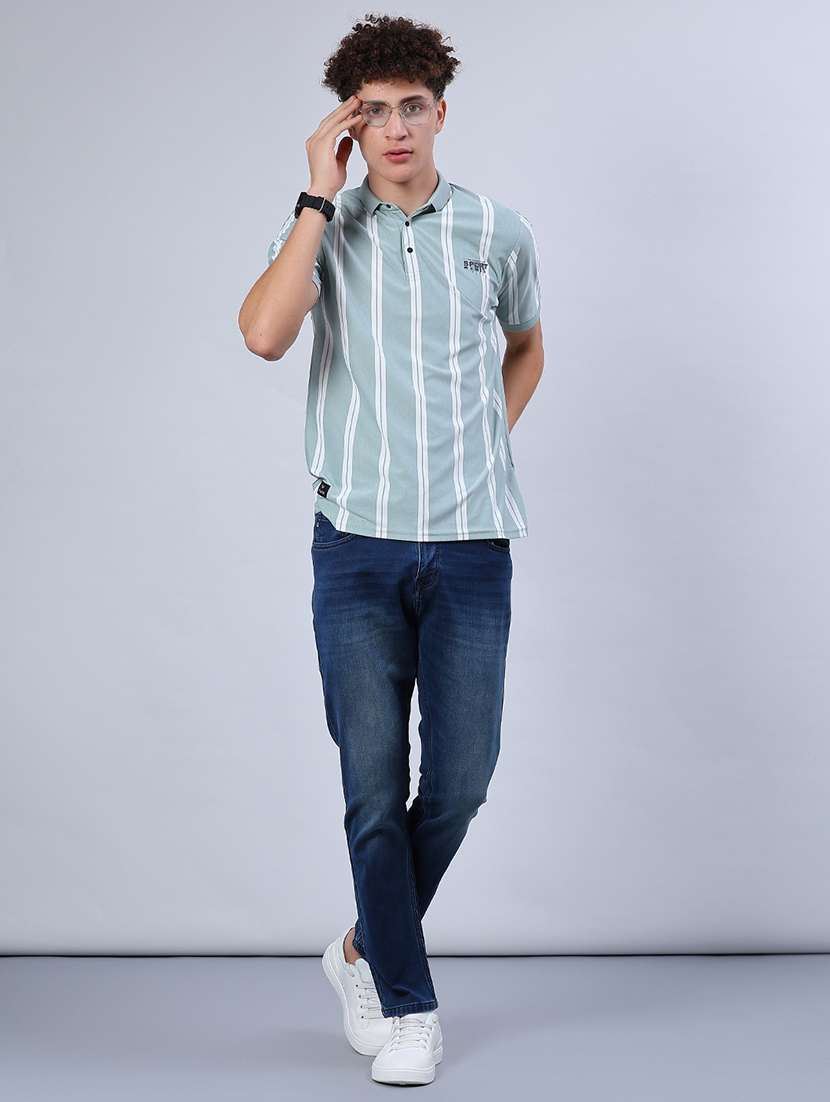 Men Washed Mid Rise Full Length Jeans - 21979454 -  Standard Image - 4