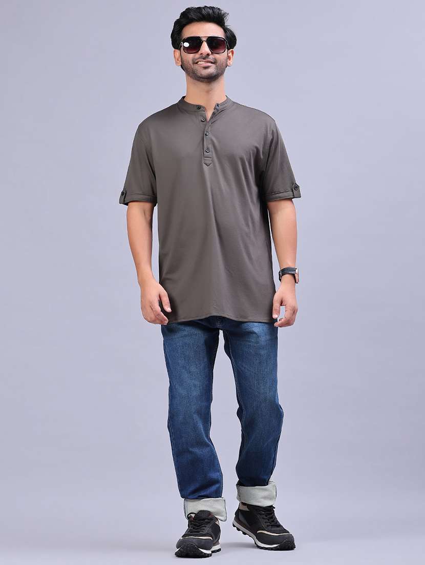 men solid mid rise tapered fit jeans - 21979459 -  Standard Image - 4