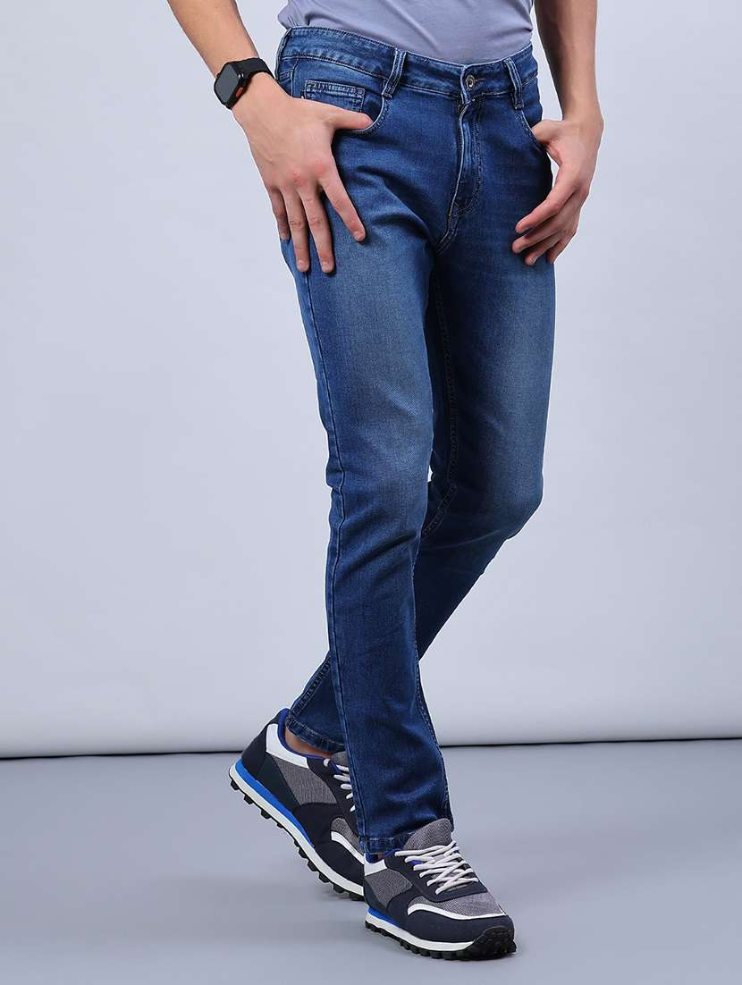 men washed mid rise full length jeans - 21979460 -  Standard Image - 1
