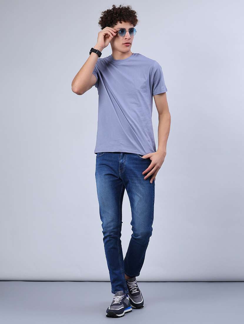 men washed mid rise full length jeans - 21979460 -  Standard Image - 4