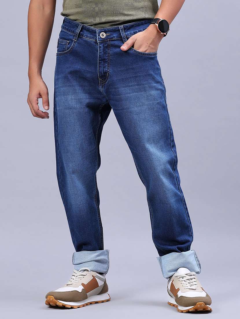 men washed mid rise full length jeans - 21979461 -  Standard Image - 1