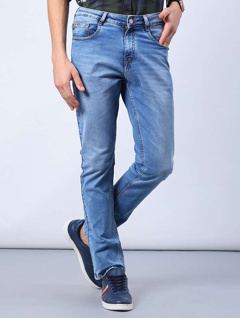 men washed mid rise full length jeans - 21979463 -  Standard Image - 1