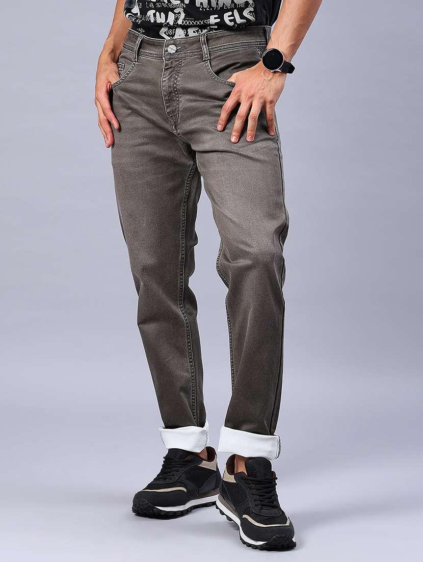 men washed mid rise full length jeans - 21979465 -  Standard Image - 1